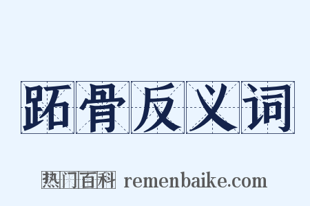 跖骨反义词是什么意思的图片